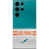 NFL Miami Dolphins White Striped Galaxy S25 Ultra Skin